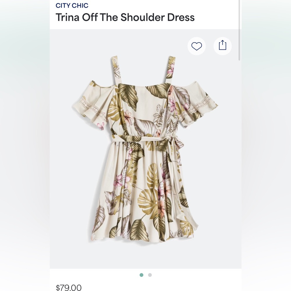 NWT City Chic cold shoulder dress by Stitch Fix